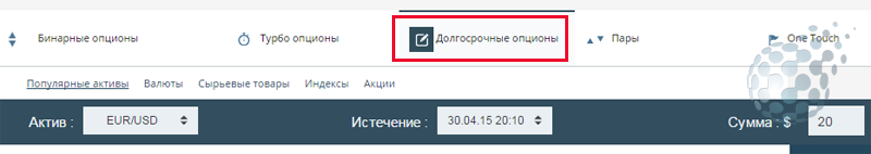 Тактика для долгосрочных бинарных опционов